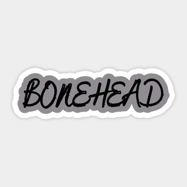 Bonehead skull Sticker by DesignWear.Qc